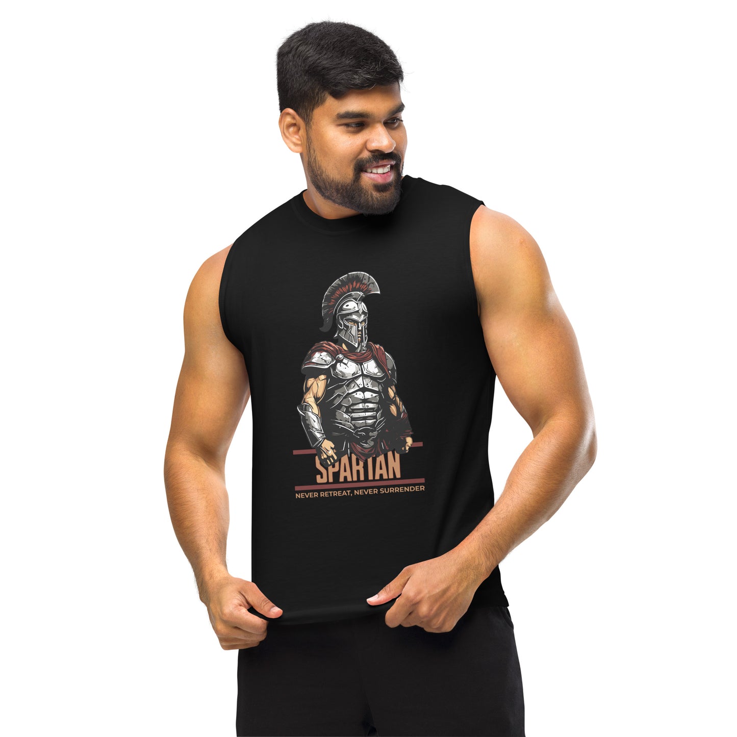 SPARTAN: Never Retreat, Never Surrender Unisex Muscle Shirt