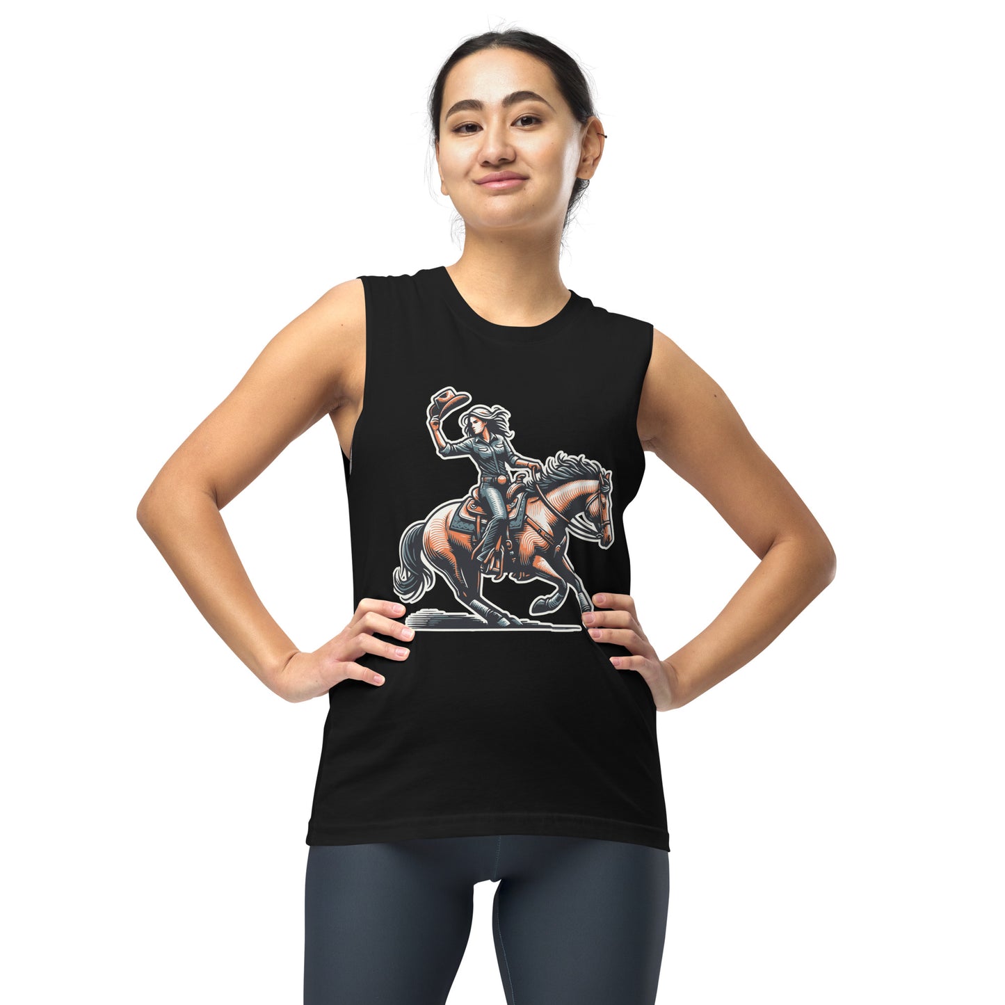 Cowgirl Yeehaw! Unisex Muscle Shirt