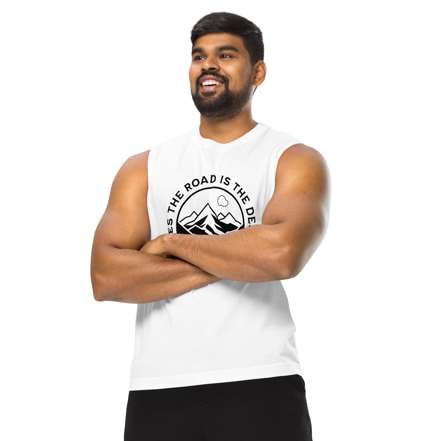 Sometimes the Road is the Destination Unisex Muscle Shirt