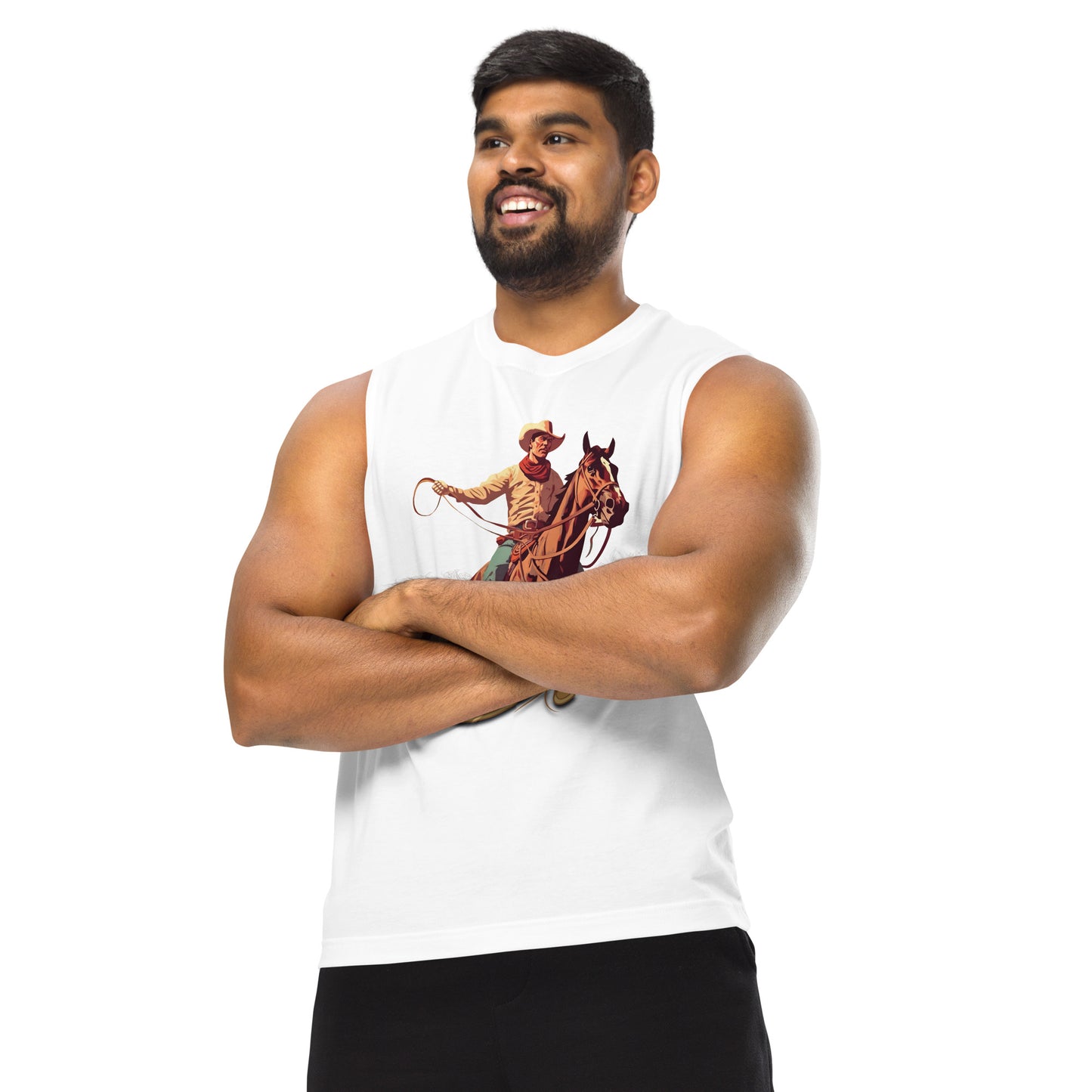 Cowboy Up! Unisex Muscle Shirt