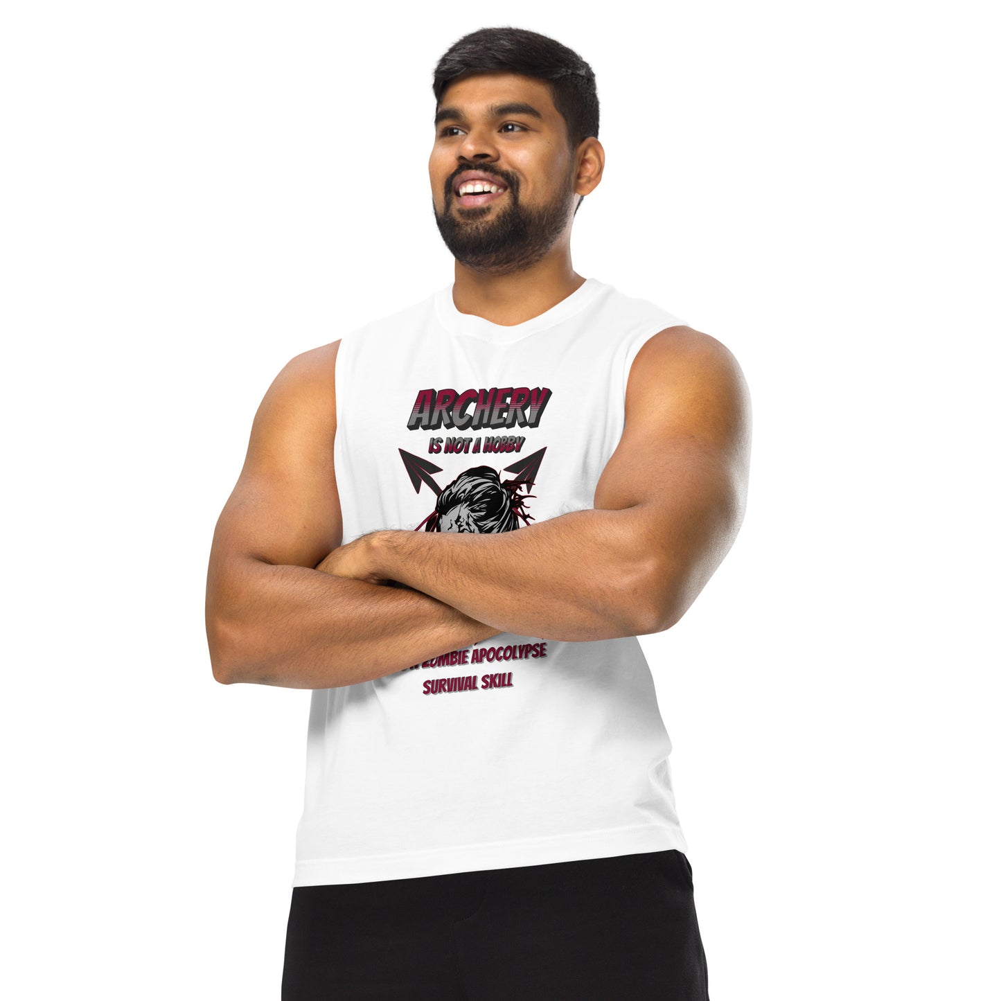 Archery Zombie Apocalypse Unisex Muscle Shirt