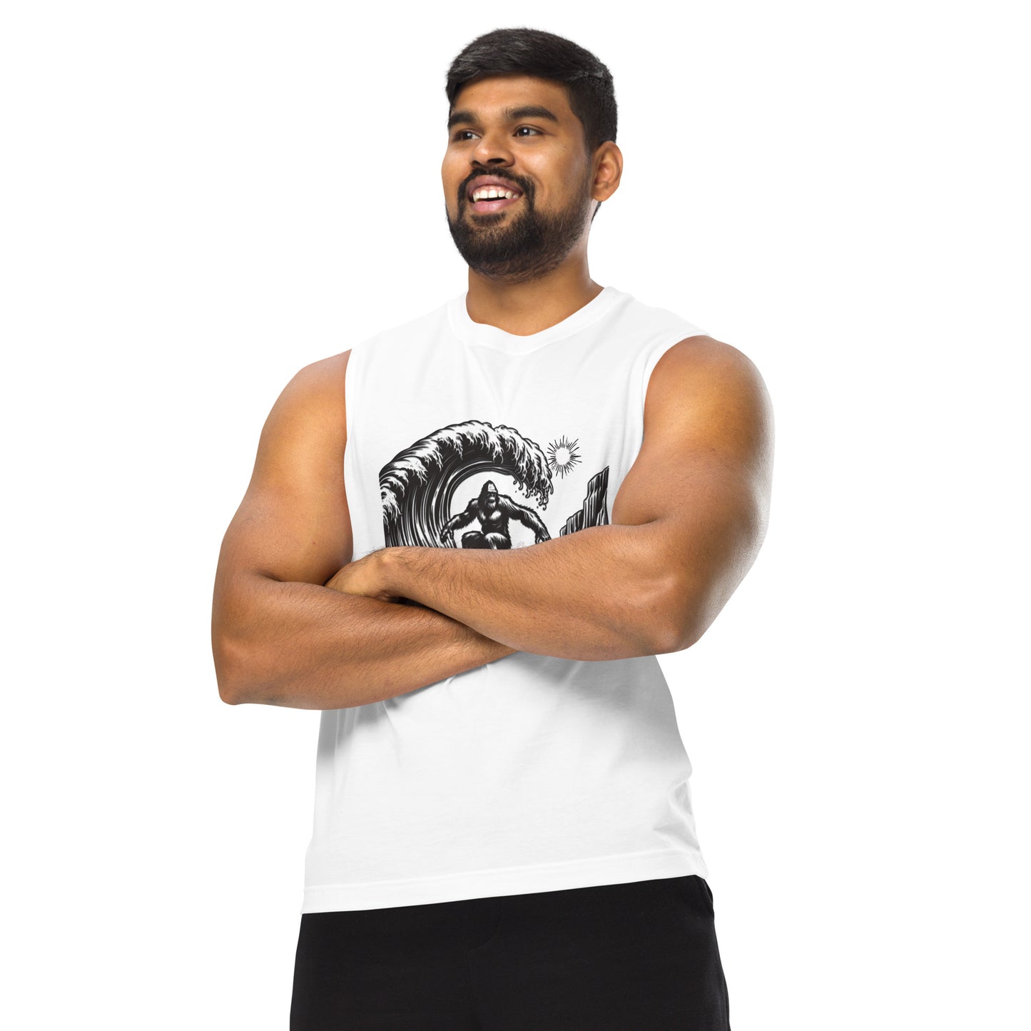 Surfing Ape Unisex Muscle Shirt