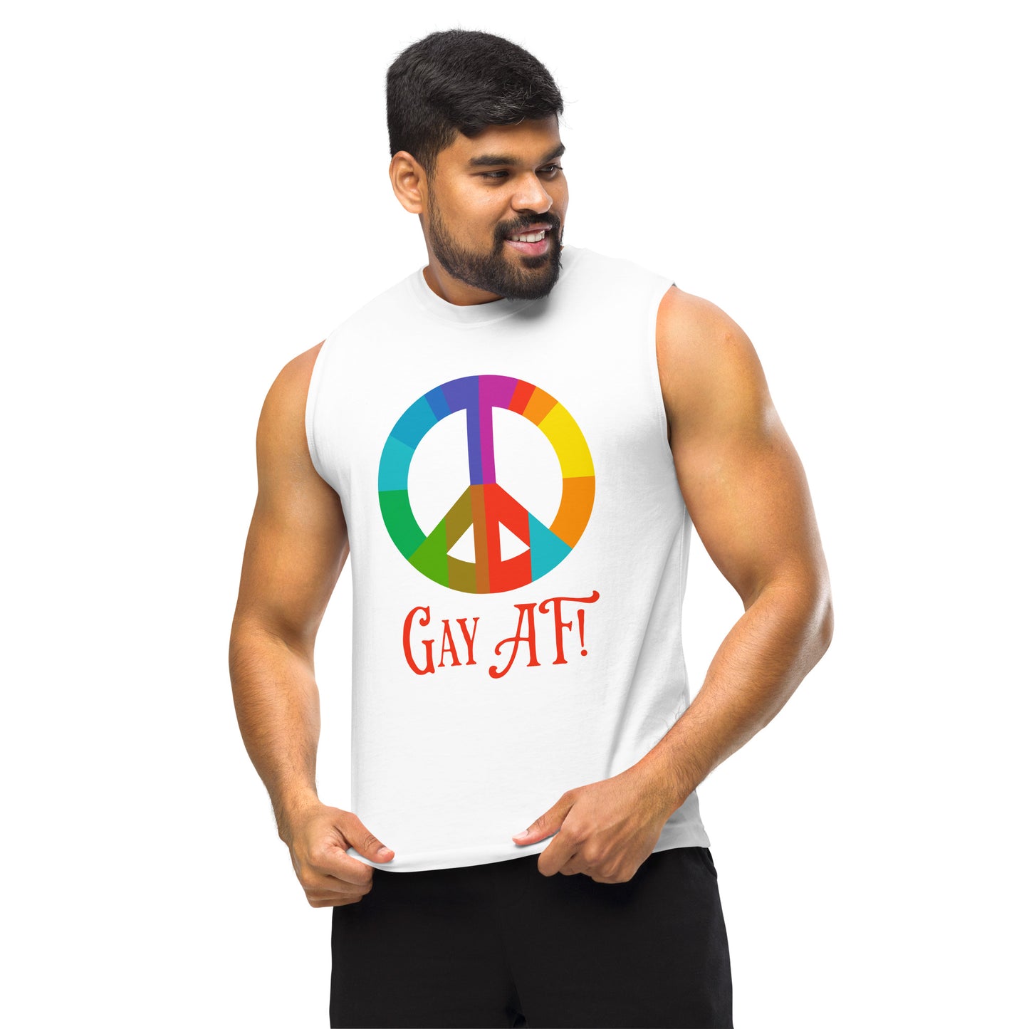 Gay AF! Unisex Muscle Shirt