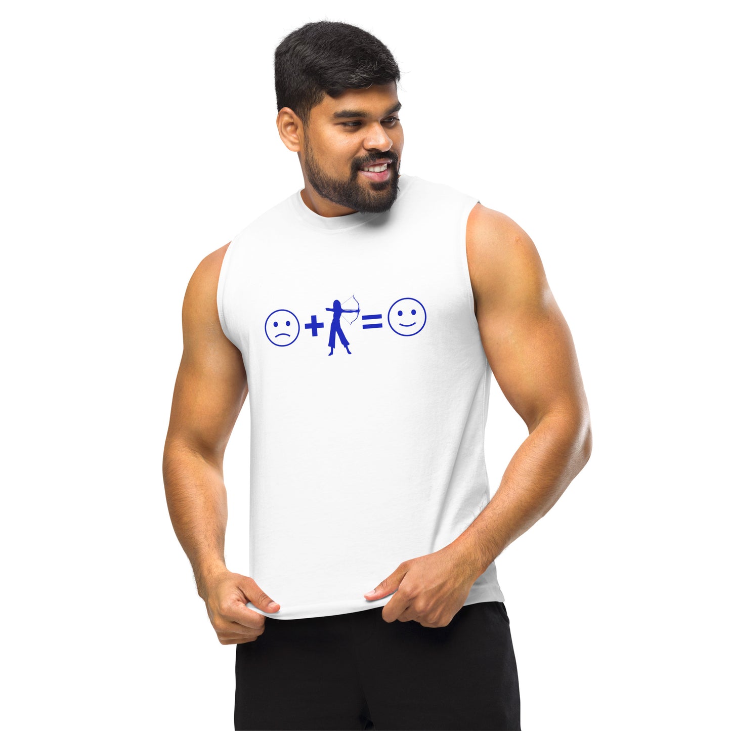 Archery Equals Happiness Unisex Muscle Shirt