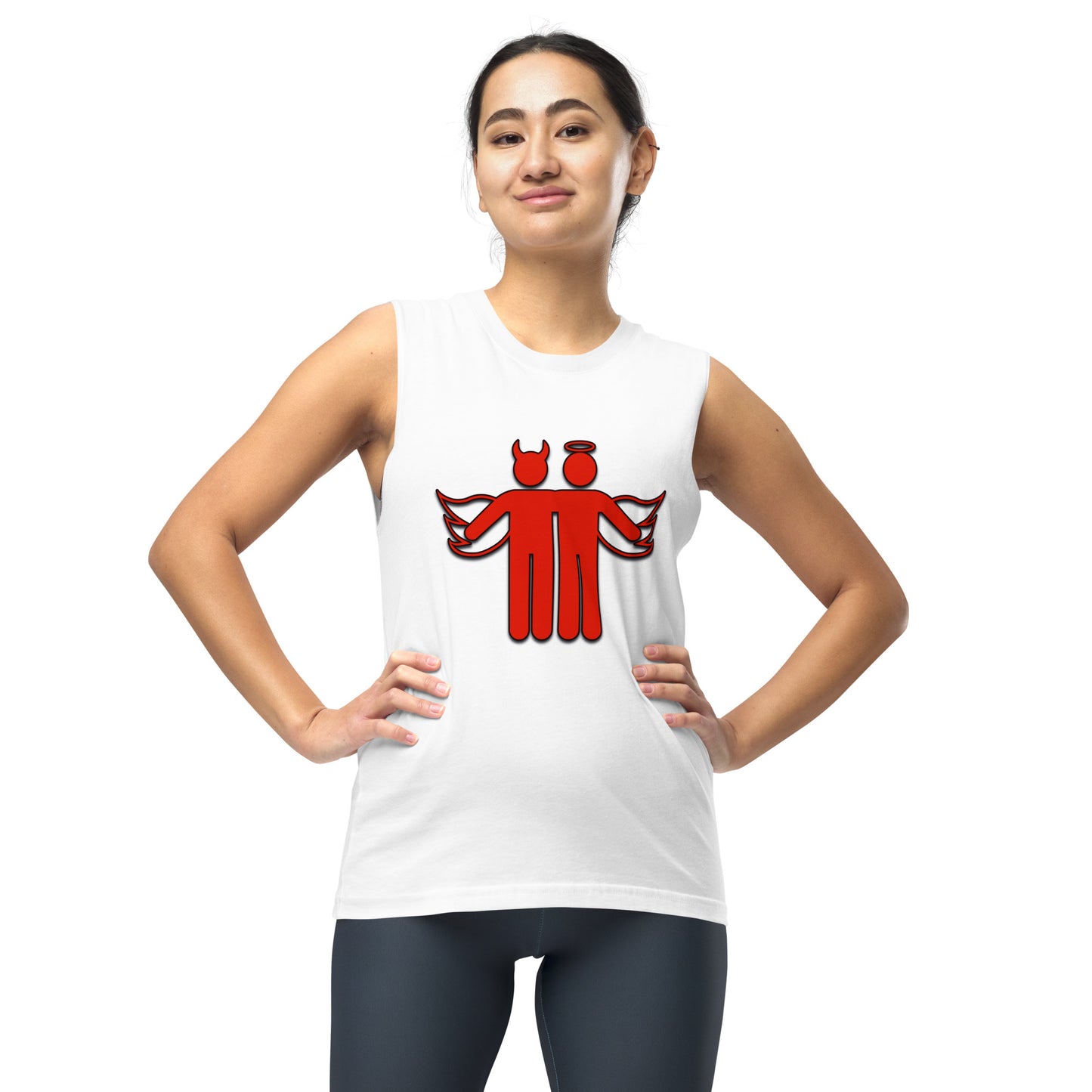 Devil & Angel Unisex Muscle Shirt