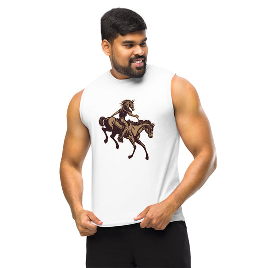 Horse-Man Unisex Muscle Shirt