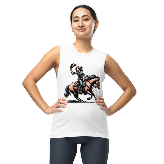 Cowgirl Yeehaw! Unisex Muscle Shirt