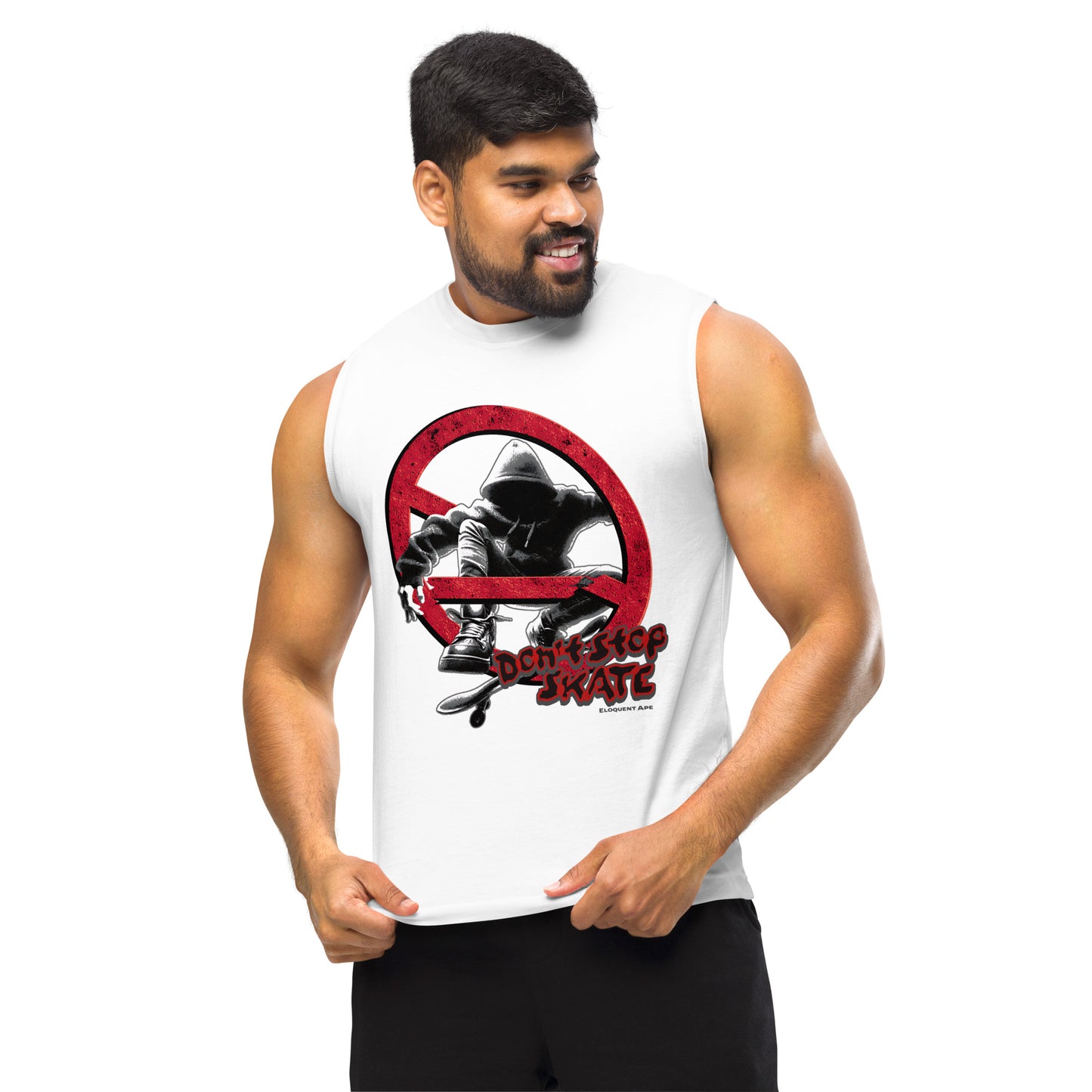 Don't Stop, Skate Unisex Muscle Shirt