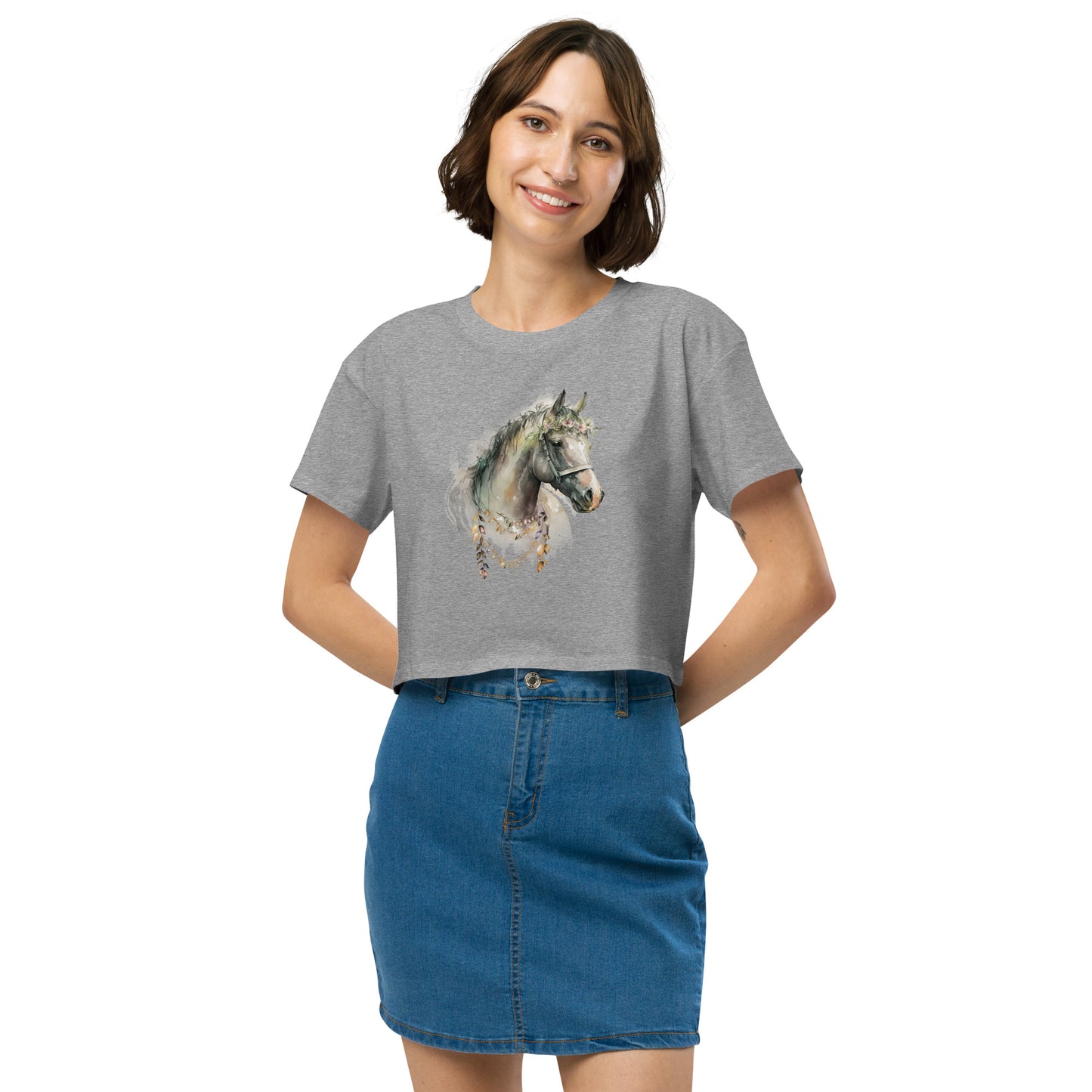 Whimsical Horse Women’s Crop Top