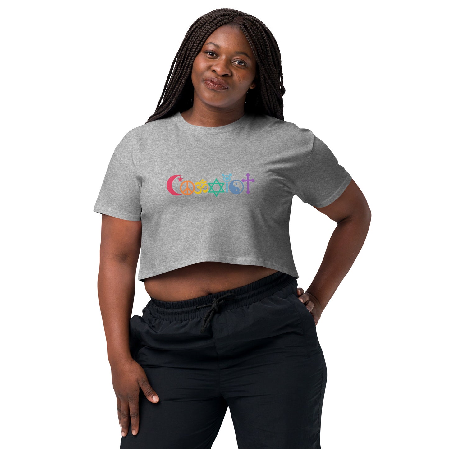 Coexist Rainbow Women’s Crop Top