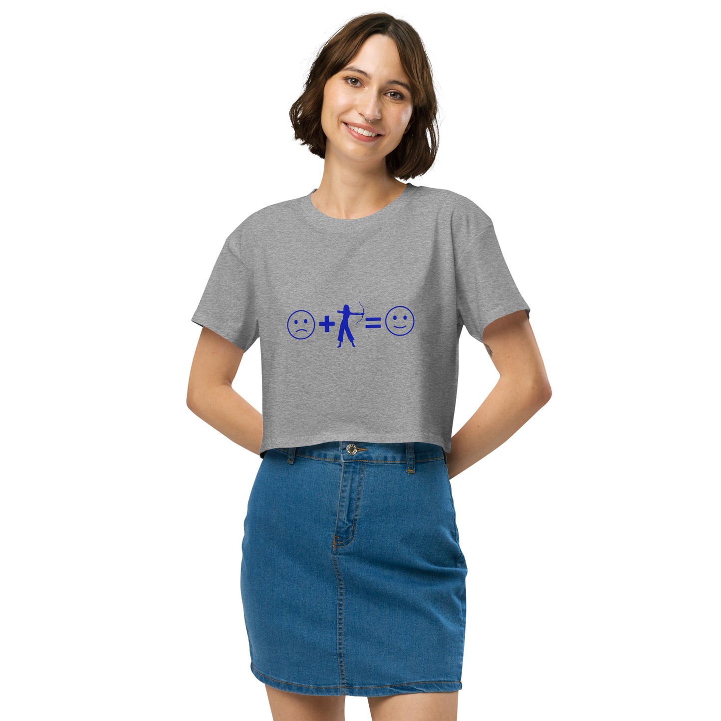 Archery Equals Happiness Women’s Crop Top