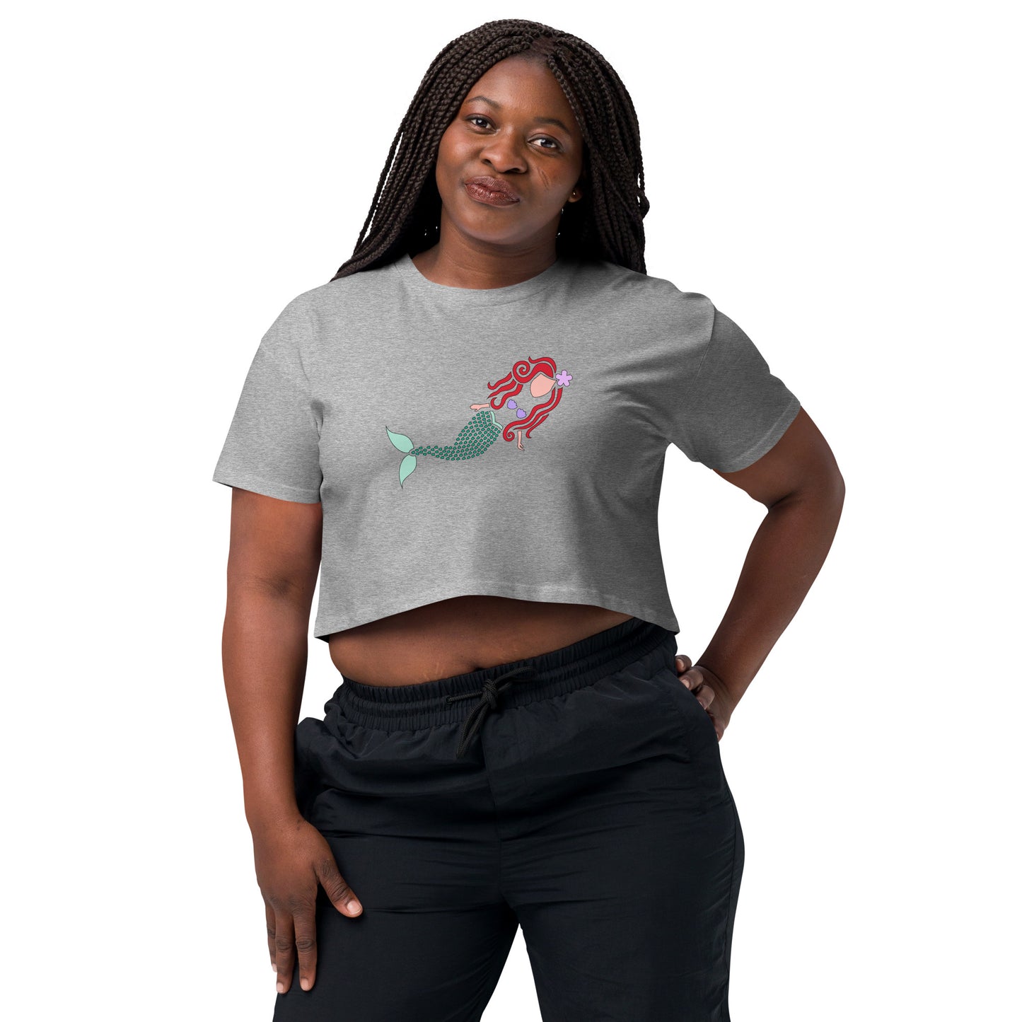 A Mermaid Under the Water Women’s Crop Top