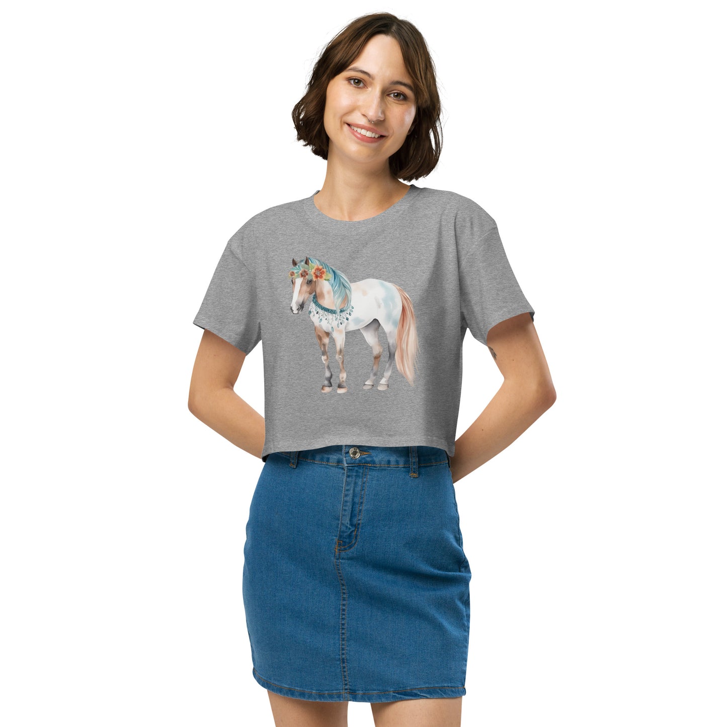 Storybook Horse Women’s Crop Top