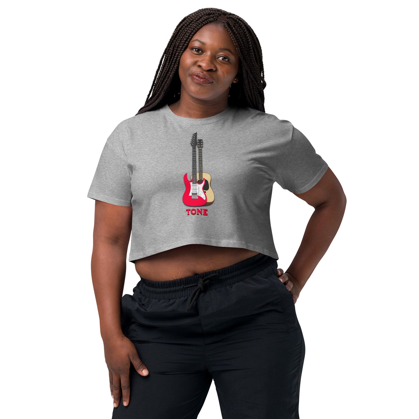 Two Tone Guitars Women’s Crop Top