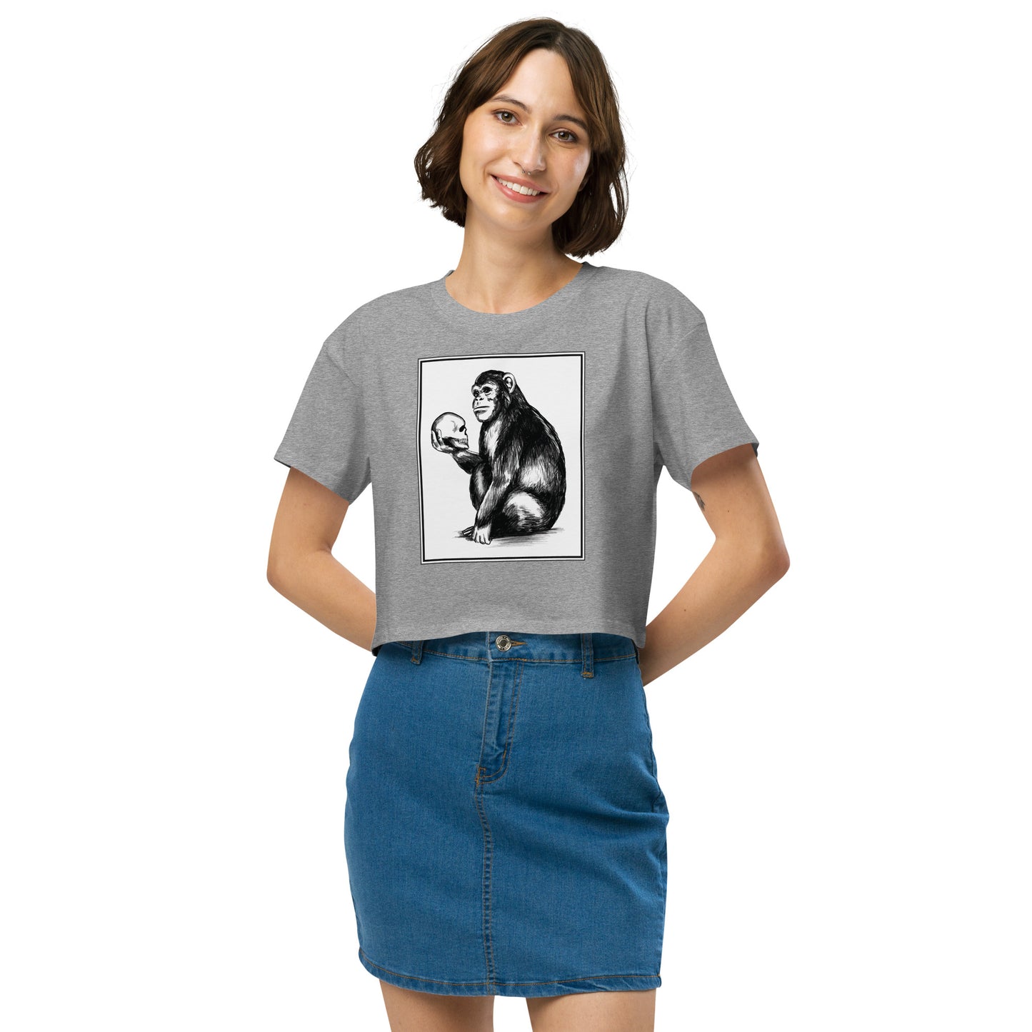 Chimp Thinker Women’s Crop Top