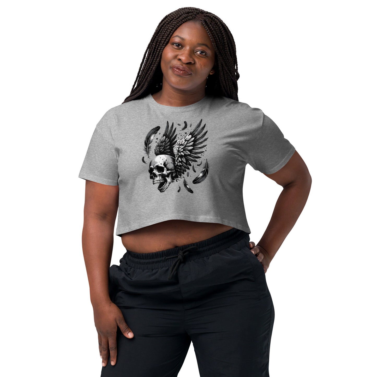 Flying Skull Women’s Crop Top