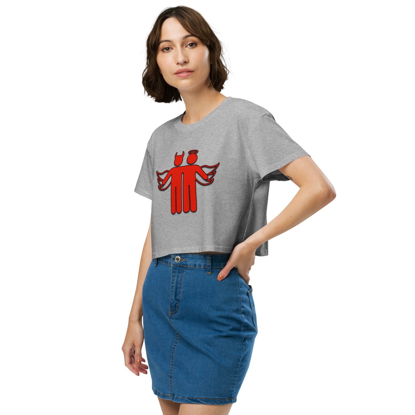 Devil & Angel Women’s Crop Top