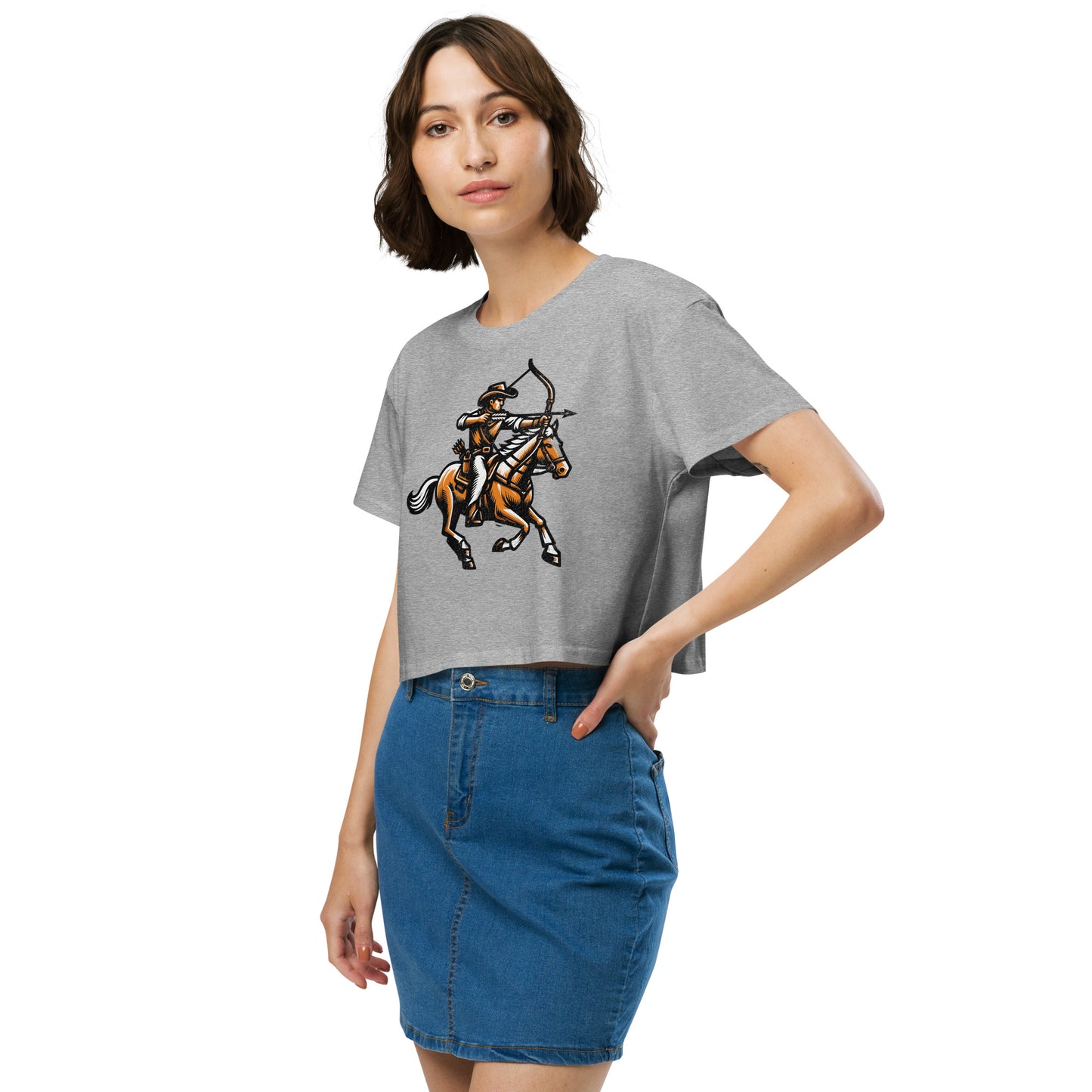 Cowboy Archer Women’s Crop Top