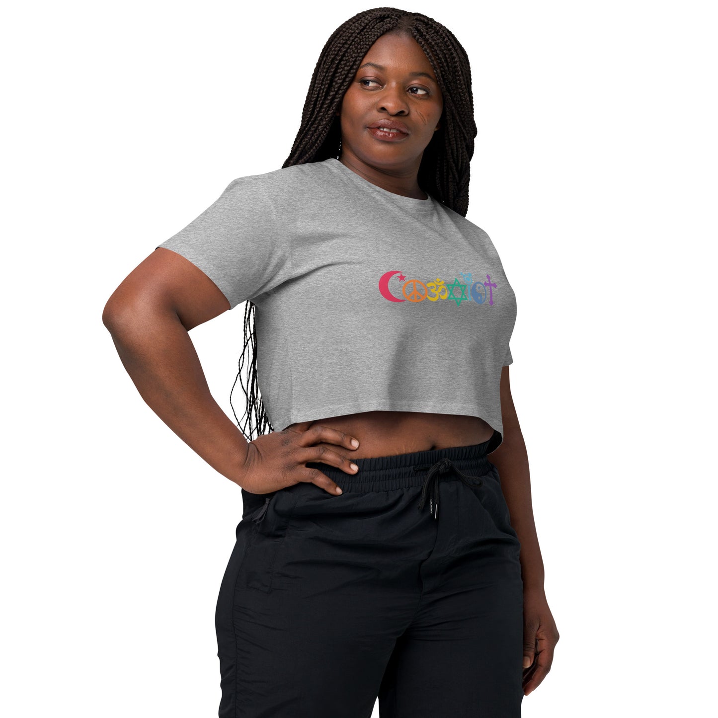 Coexist Rainbow Women’s Crop Top