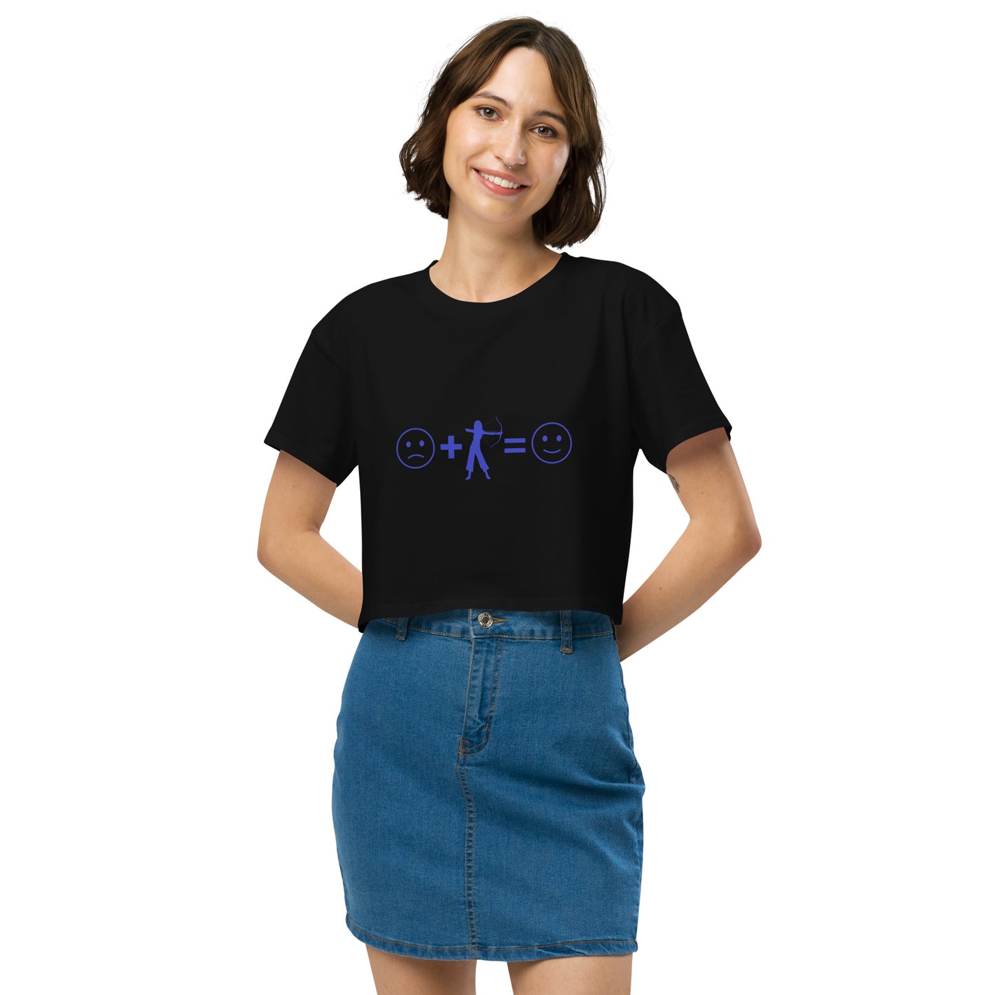 Archery Equals Happiness Women’s Crop Top