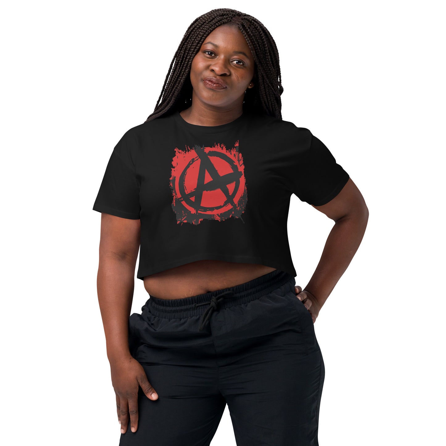 Anarchy Graffiti Women’s Crop Top