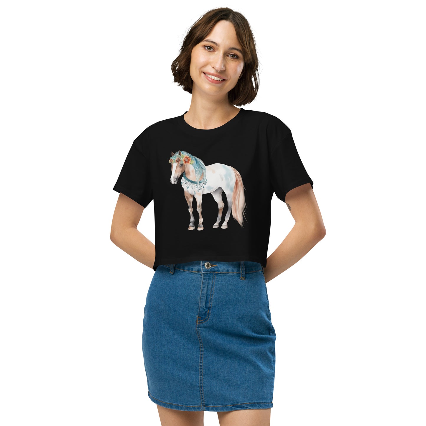 Storybook Horse Women’s Crop Top