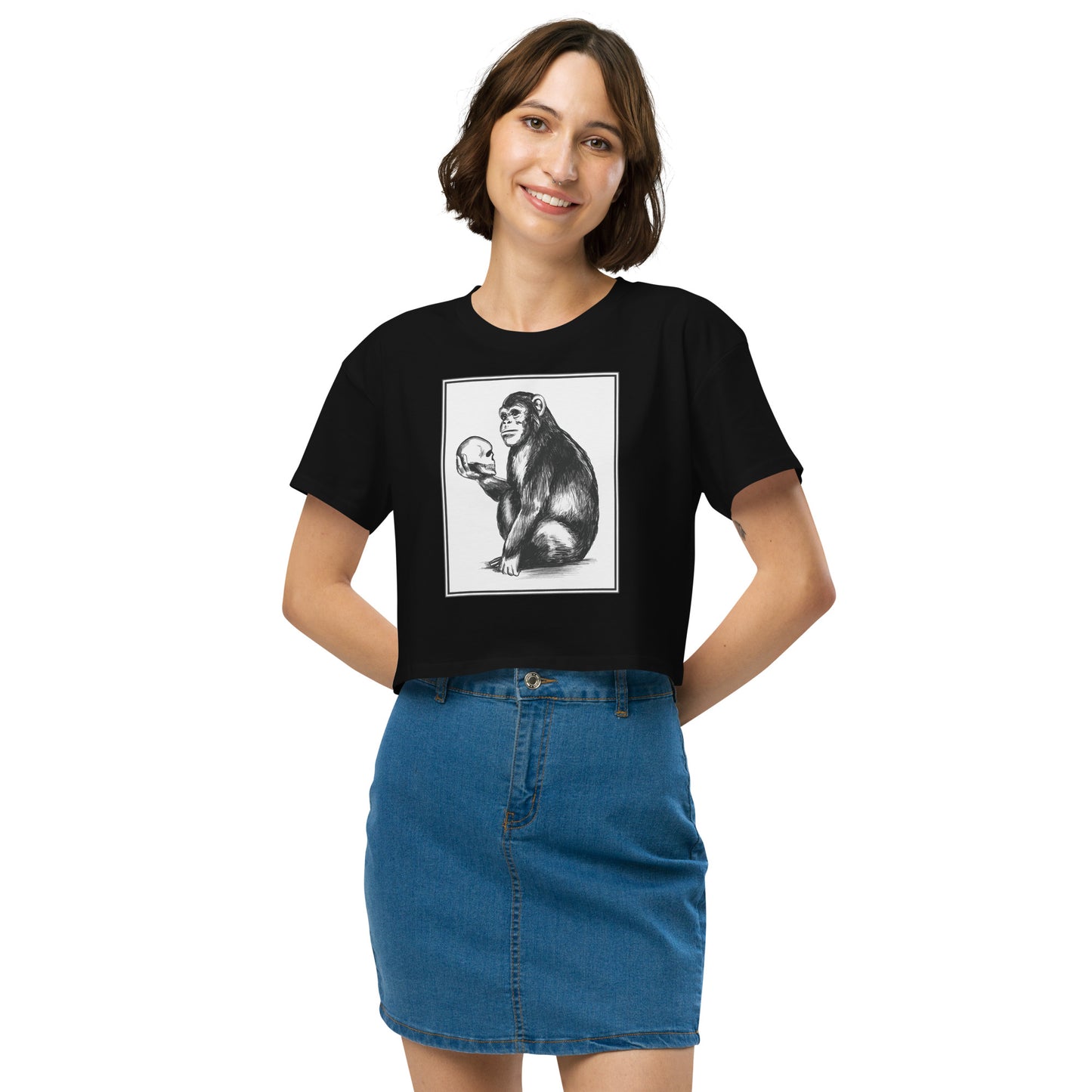 Chimp Thinker Women’s Crop Top