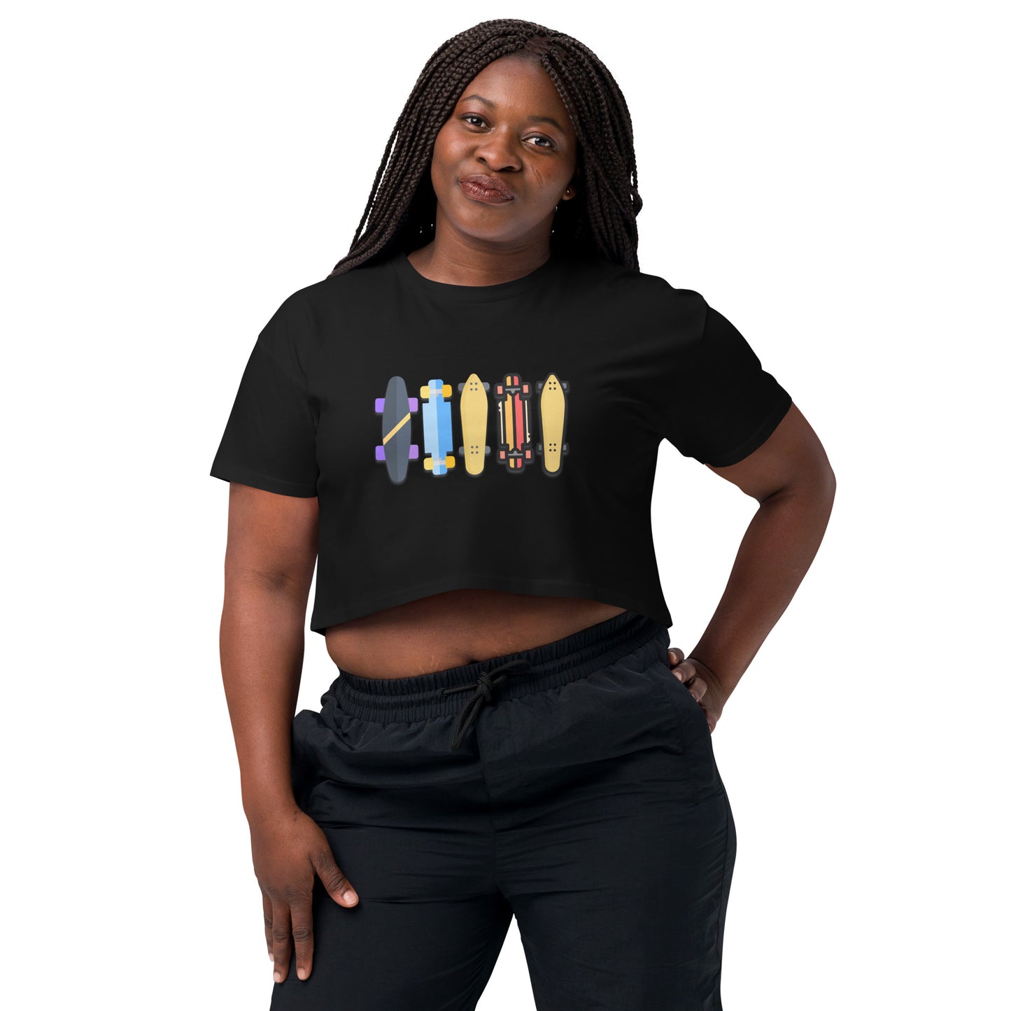 Skateboard Decks Women’s Crop Top