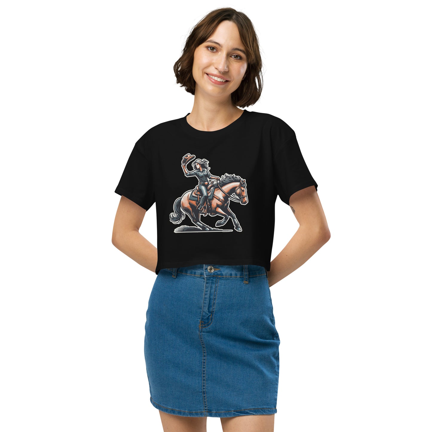 Cowgirl Yeehaw! Women’s Crop Top