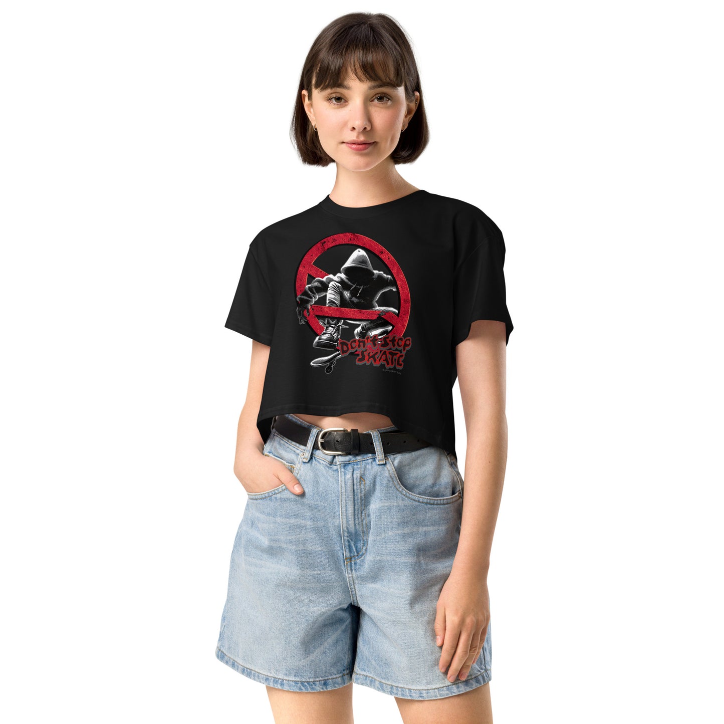 Don't Stop, Skate Women’s Crop Top