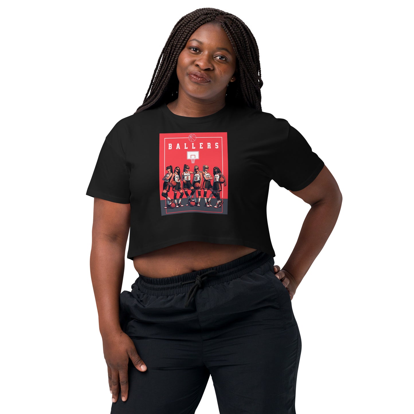 Basketball Ballers Women’s Crop Top