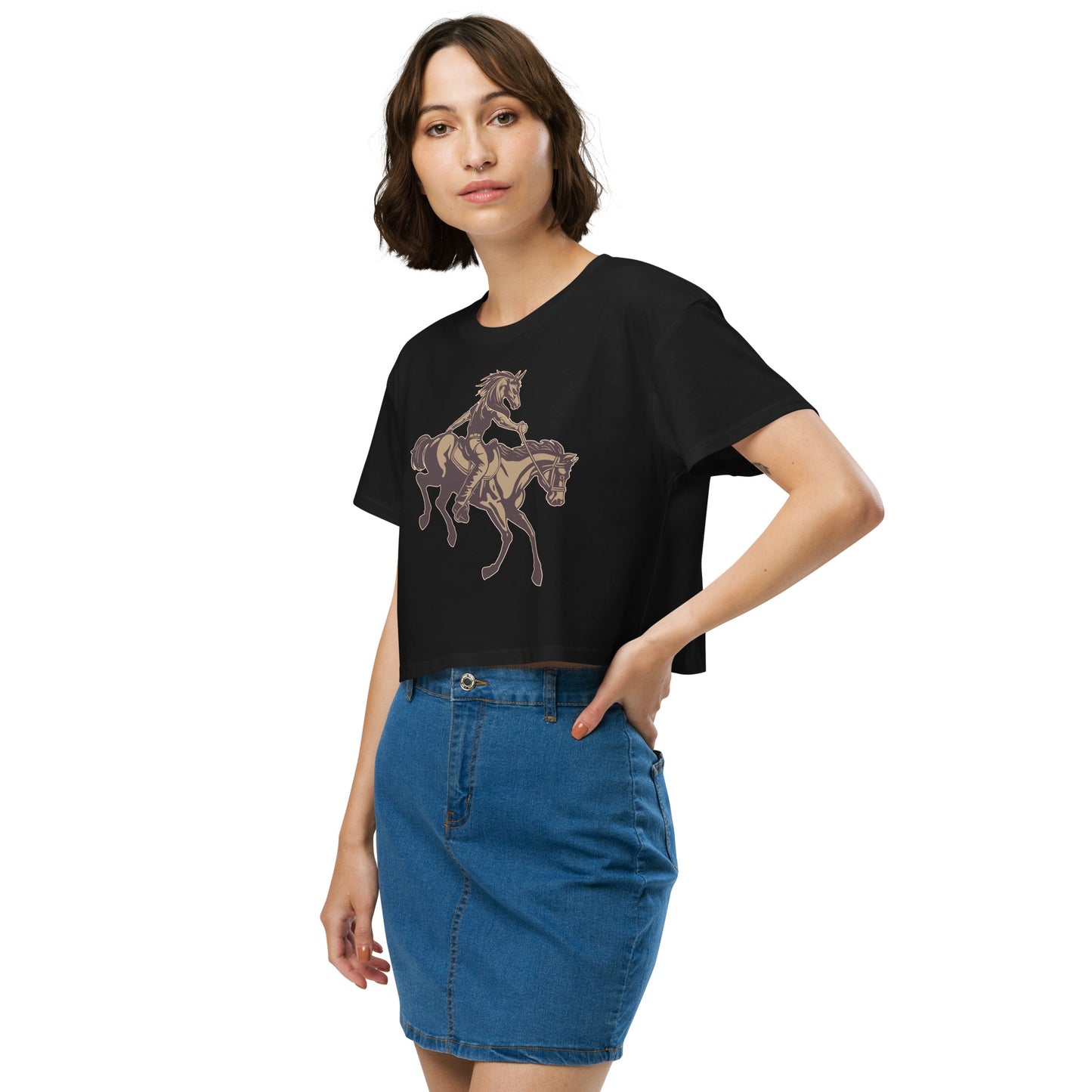 Horse-Man Women’s Crop Top