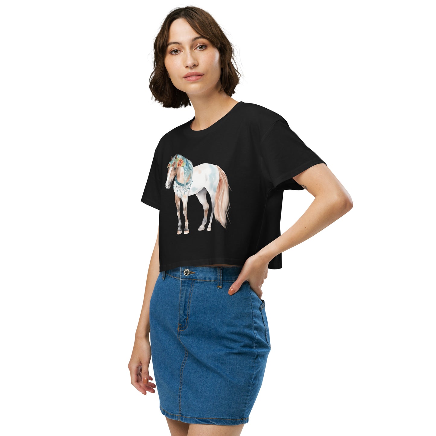 Storybook Horse Women’s Crop Top