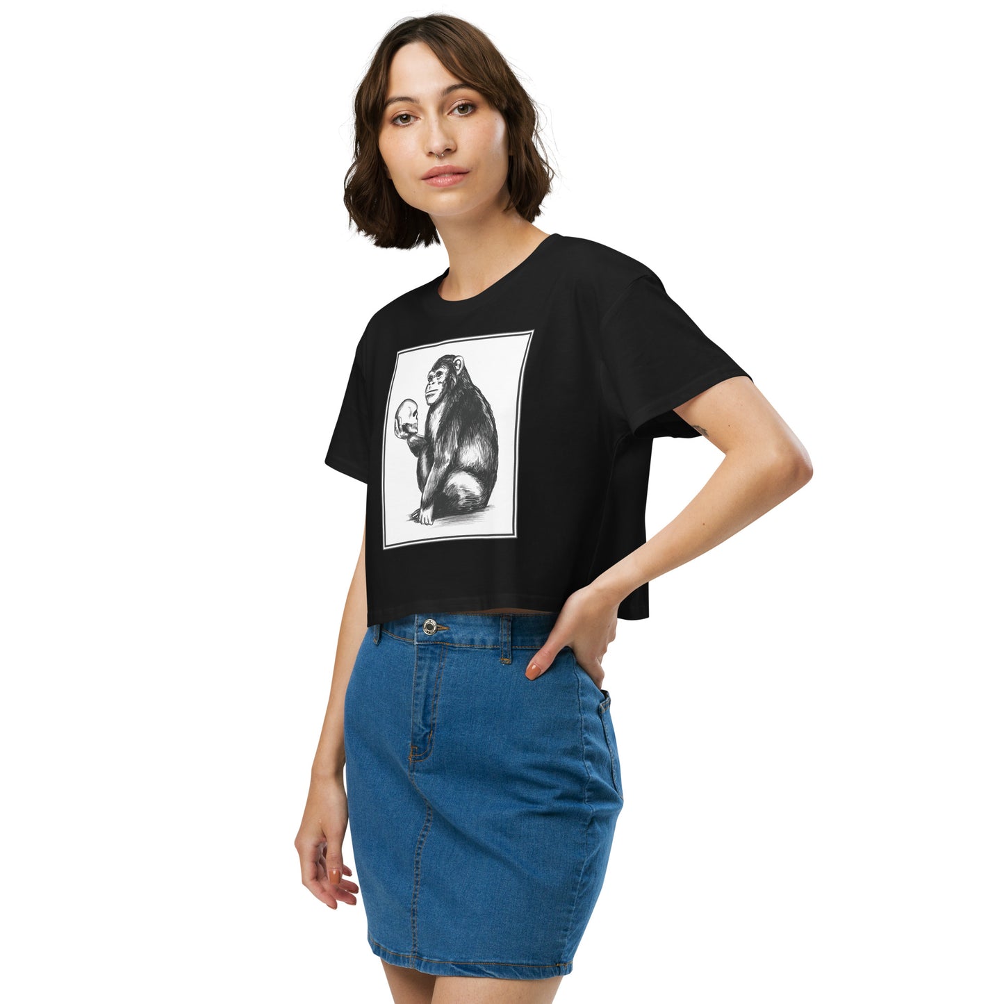 Chimp Thinker Women’s Crop Top