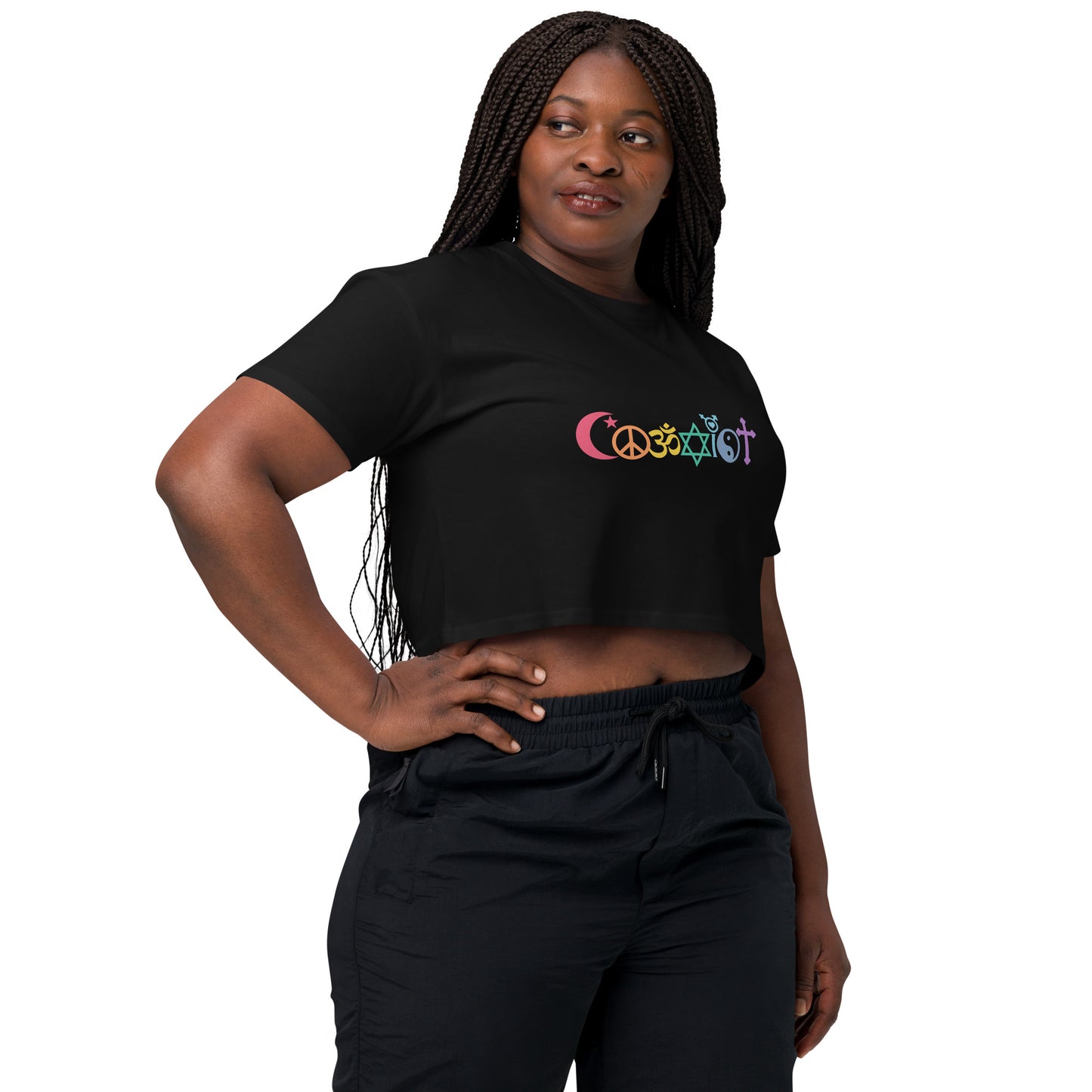 Coexist Rainbow Women’s Crop Top