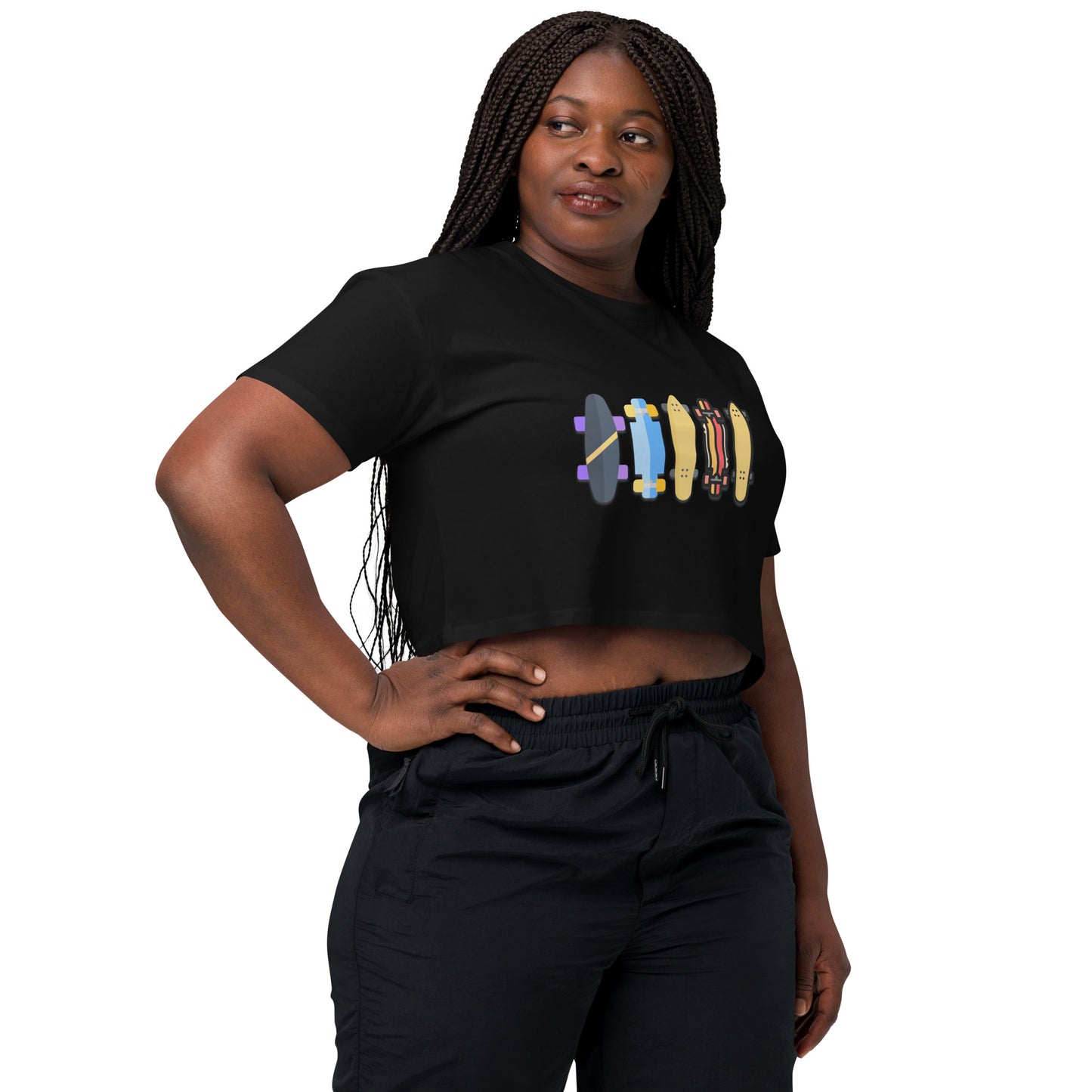 Skateboard Decks Women’s Crop Top