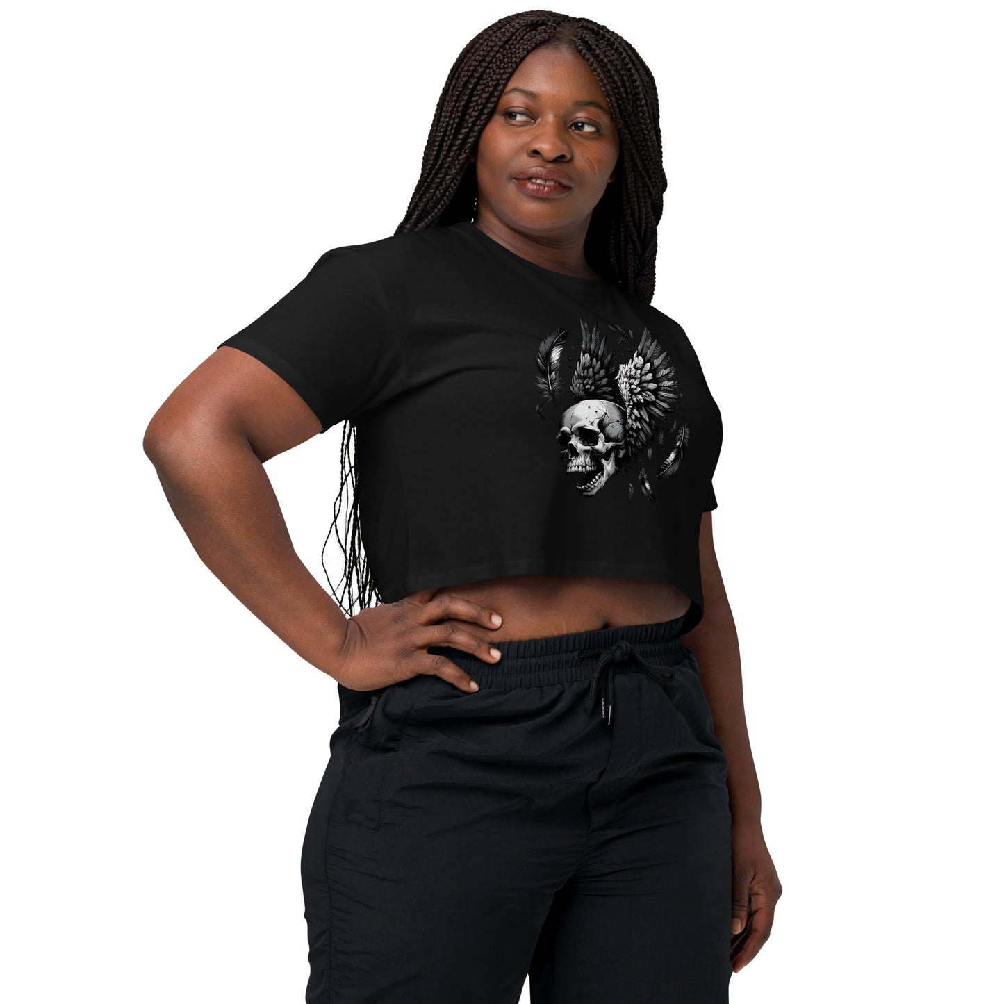 Flying Skull Women’s Crop Top