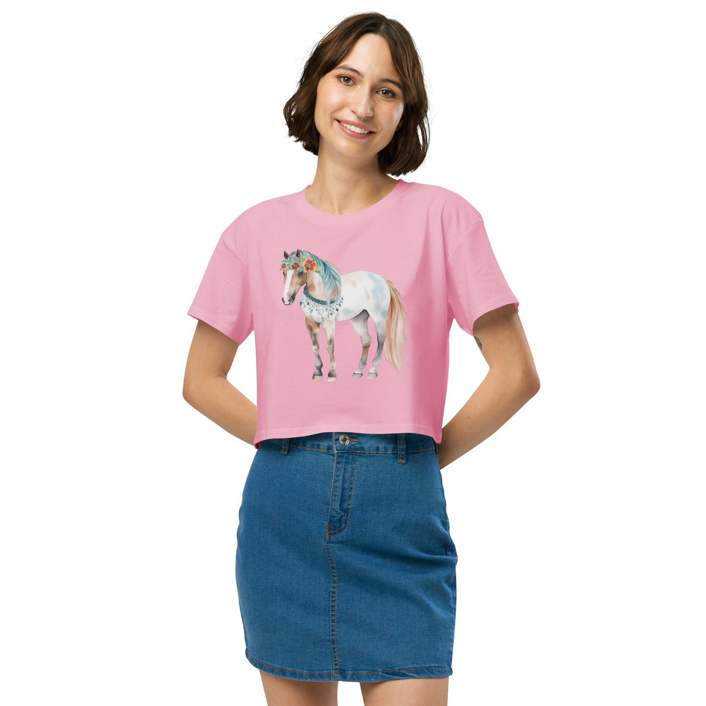 Storybook Horse Women’s Crop Top