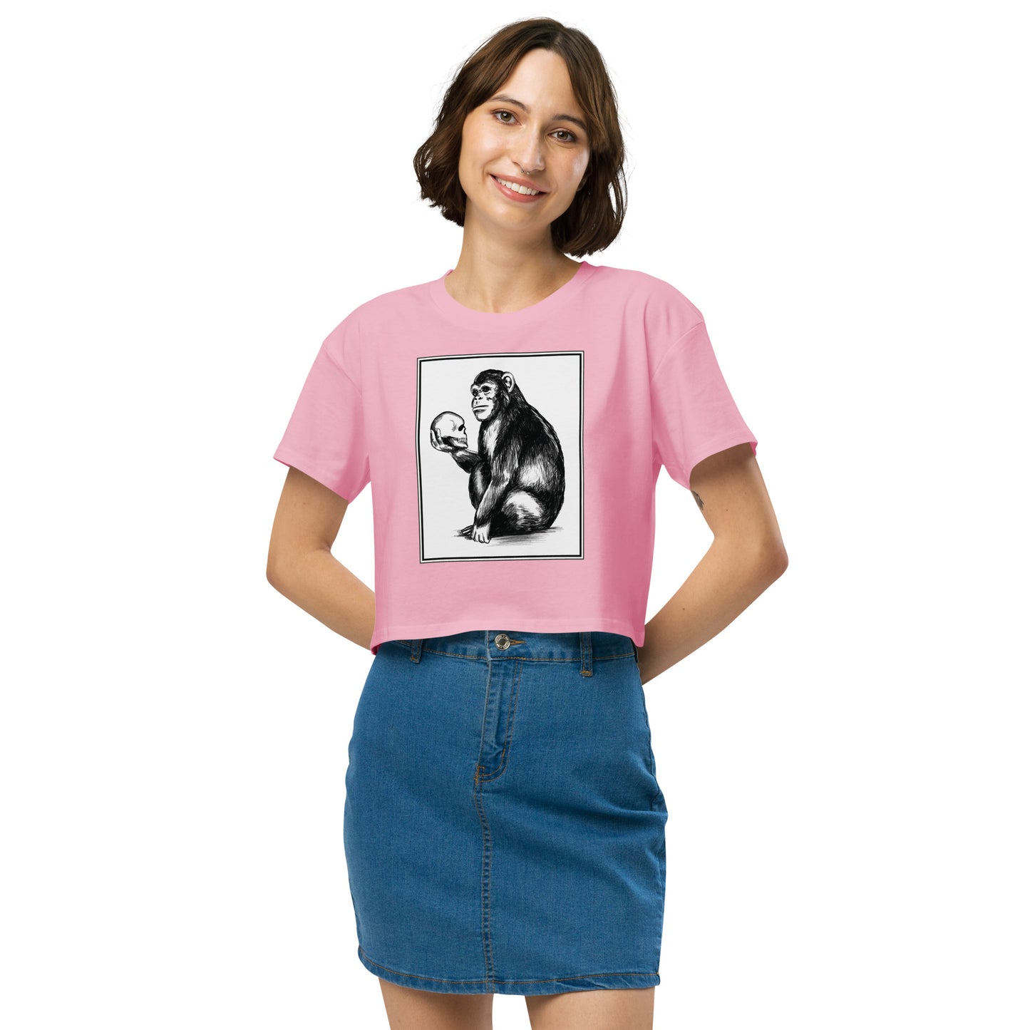 Chimp Thinker Women’s Crop Top