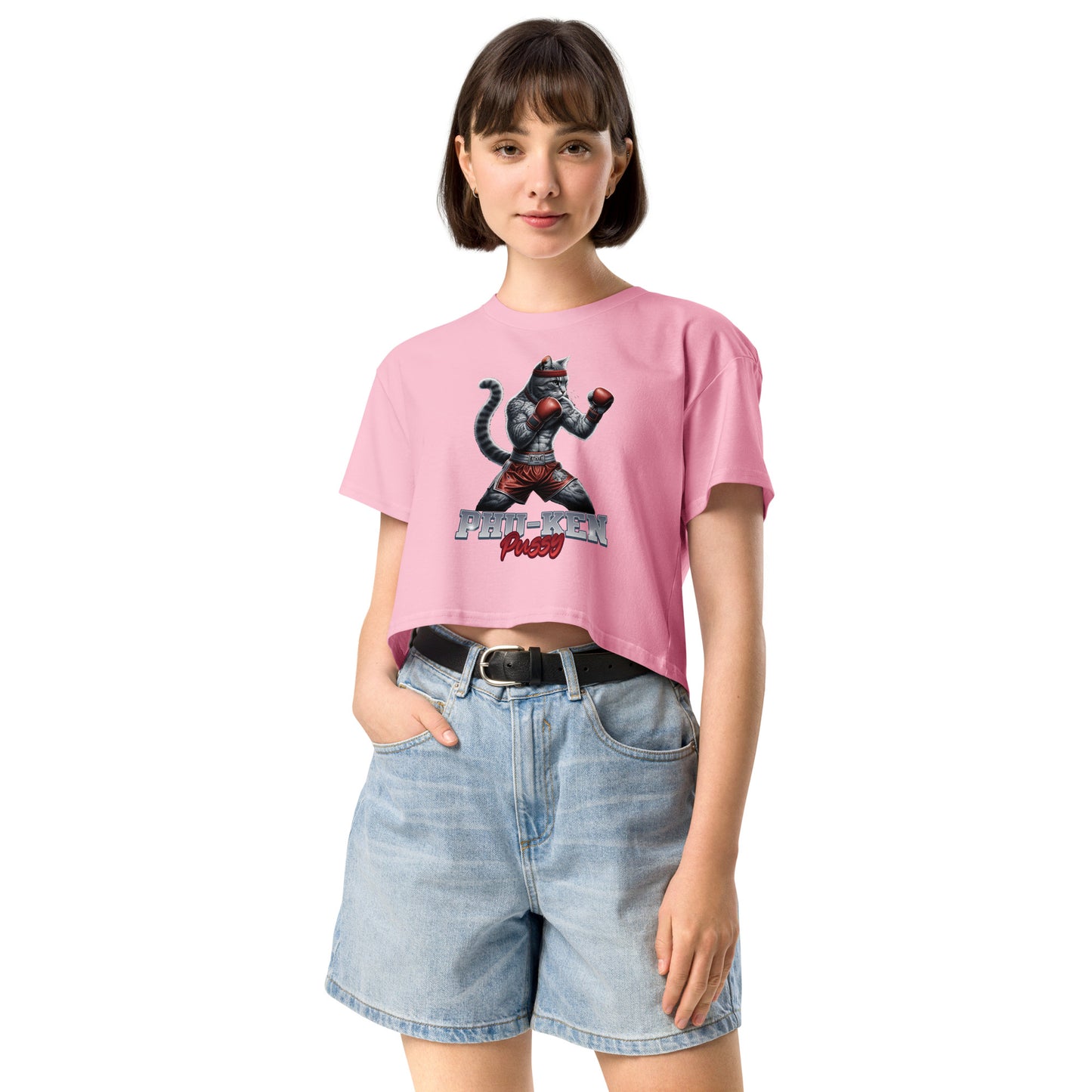 Phu-Ken Pussy Cat Women’s Crop Top