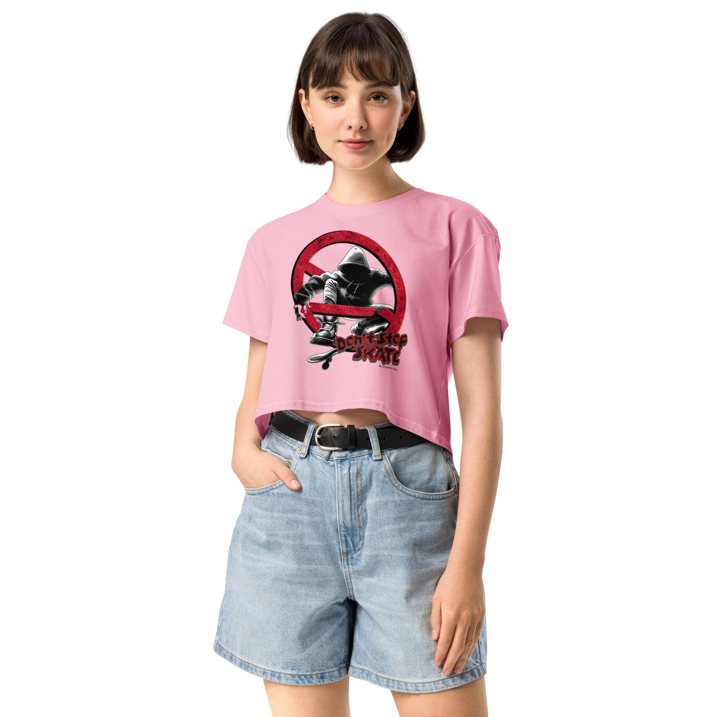 Don't Stop, Skate Women’s Crop Top