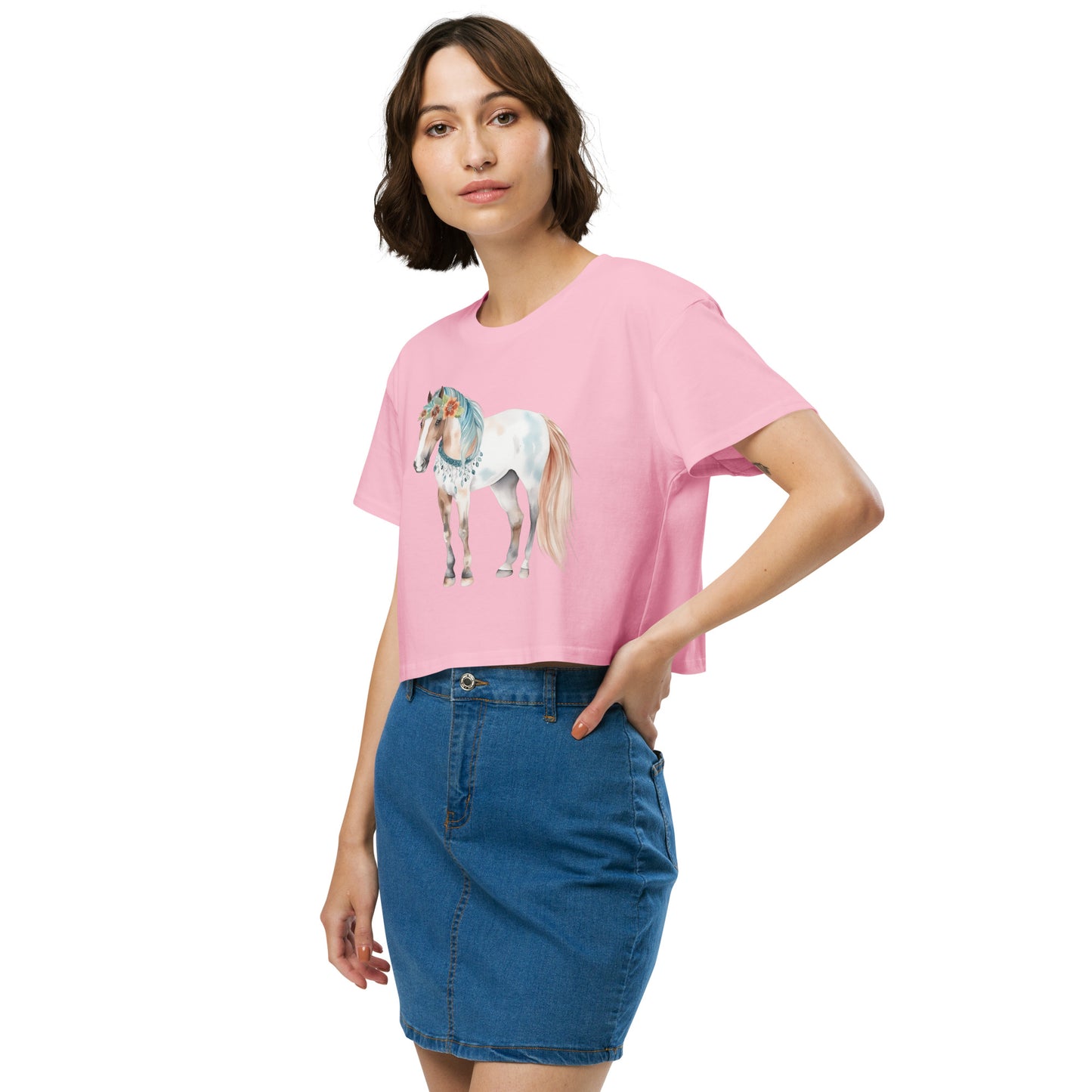 Storybook Horse Women’s Crop Top