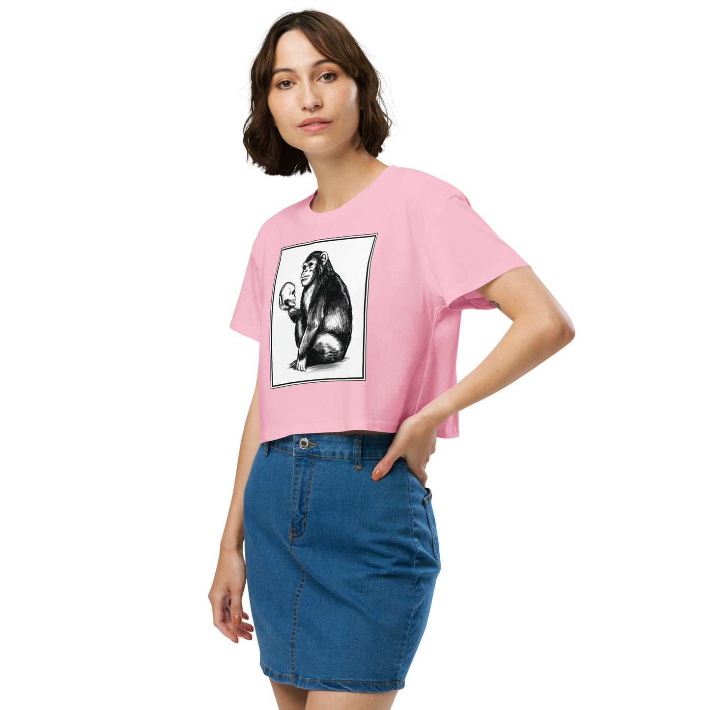 Chimp Thinker Women’s Crop Top