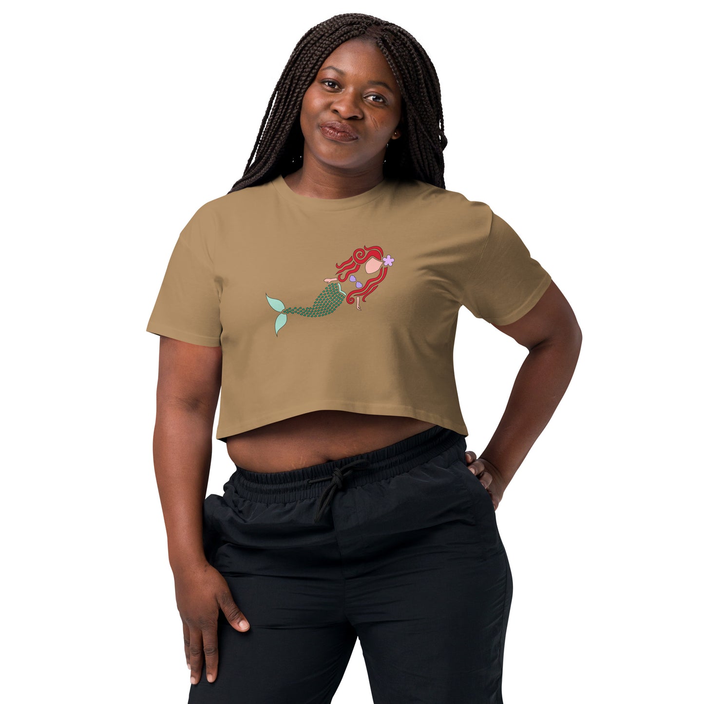 A Mermaid Under the Water Women’s Crop Top