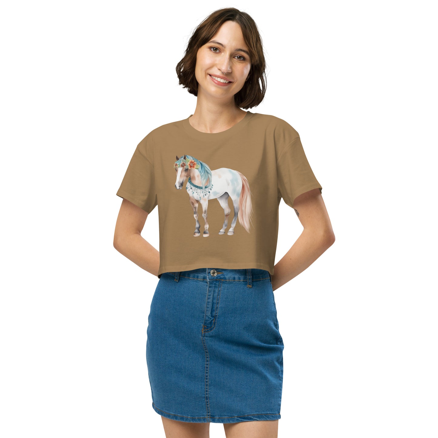 Storybook Horse Women’s Crop Top