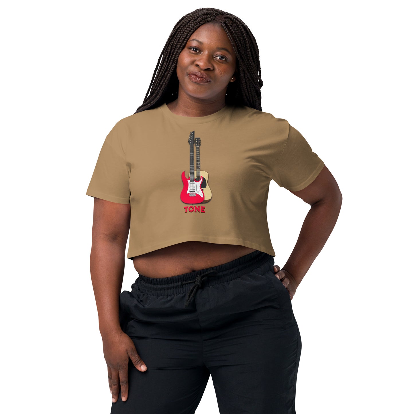 Two Tone Guitars Women’s Crop Top