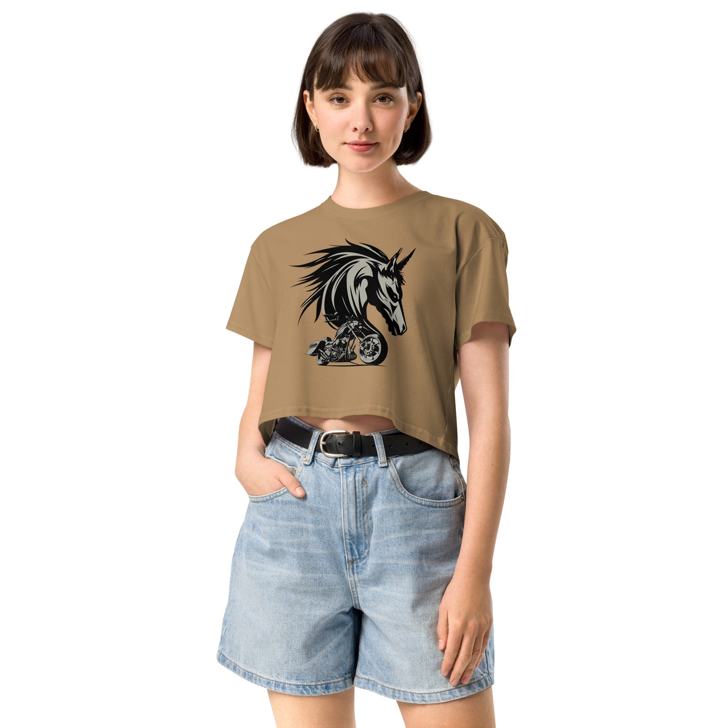 Spirit of a Steel Horse Women’s Crop Top