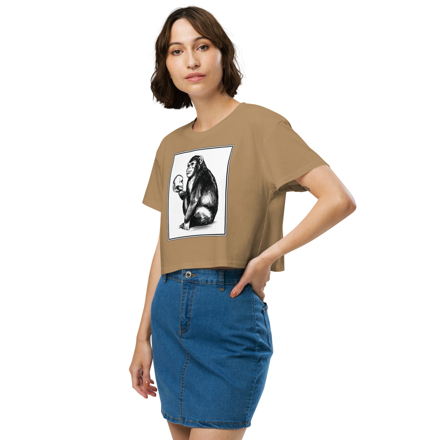 Chimp Thinker Women’s Crop Top