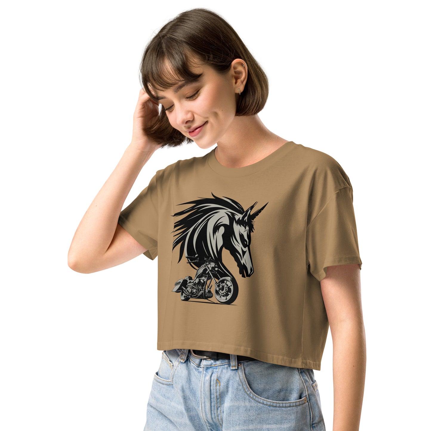 Spirit of a Steel Horse Women’s Crop Top