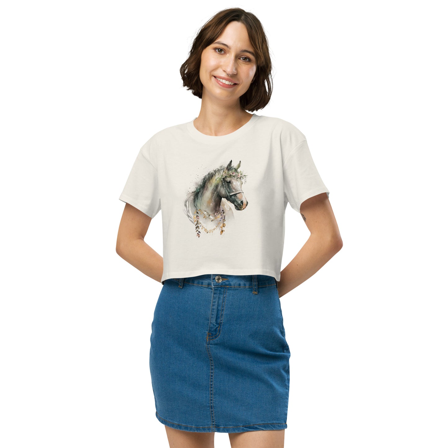 Whimsical Horse Women’s Crop Top